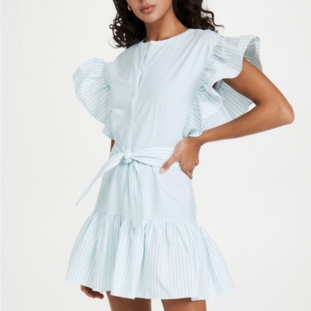 Saylor Blue Ruffle Dress